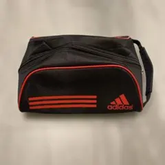 adidas ゴルフシューズバッグ 黒/赤