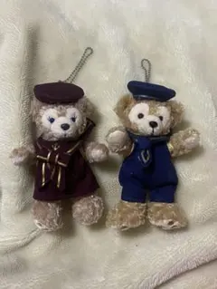 ダッフィー & シェリーメイ セーラー服 ぬいぐるみ バッチ