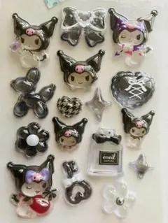 サンリオ　クロミ　ぶらっく　ボンボンドロップシール　おすそ分け