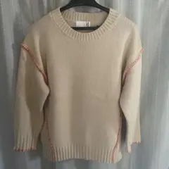 LAKOLE クリーム色 M ニットセーター