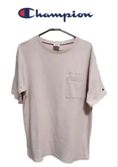 Champion ポケットTシャツ ピンク　Mのサムネイル