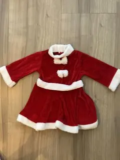 クリスマス サンタ 衣装 コスプレ 90～100cm 女の子 ワンピース