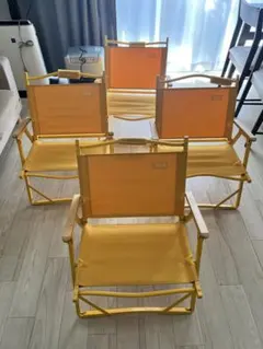 Coleman イエロー アウトドアチェア 4脚セット 2025年最新】coleman
