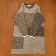 studio CLIP ナチュラル系 配色 ニットワンピース