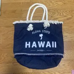 HAWAII刺繍ダークブルーショルダーバッグ