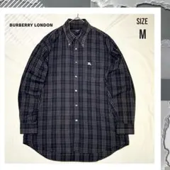00s　BURBERRY LONDON ノバチェック ボタンダウンシャツ 長袖のサムネイル