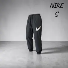 NIKE ナイキ ナイロンパンツ ジョガーパンツ ビッグスウッシュ ブラック Sのサムネイル