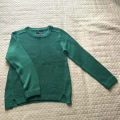 【美品】HK WORKS LONDON グリーンニット L