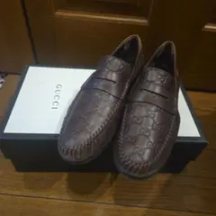 GUCCI　グッチ　シグネチャー　ドライビングシューズ