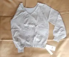 SAISON DE PAPILLON セゾンドパピヨン ラメ水色ニット Vネック