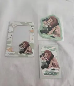 東武動物公園　忍たま乱太郎　ガラポンA賞　硬質カードケース　食満留三郎　他セット