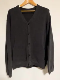 Muji Labo ムジラボウールミドルゲージVネックカーディガンウール100
