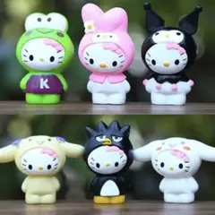サンリオ キティちゃん フィギュア 6体セット