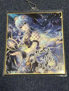 星街すいせい 1stソロライブグッズ セット購入特典 ミニ色紙キーホルダー