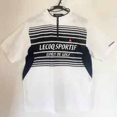 ルコックスポルティフゴルフ　L ハーフジップシャツ　メッシュ素材
