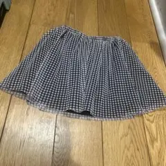 チェック柄 チュールスカート（キッズ用）