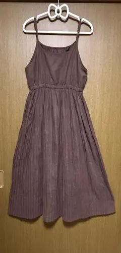 INGNI プリーツ ワンピース ブラウン