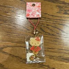 希少レア❣️Hello Kitty桜の花付きストラップ キーホルダー キティちゃん 希少レア❣️Hello Kitty桜の花付きストラップ キーホルダー キティ