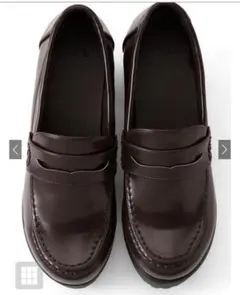 【新品】GRL グレイル　厚底ローファー　22.5.cm ブラウン　zr675