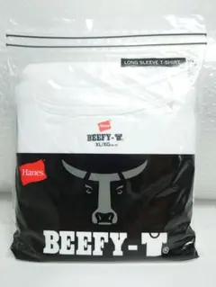 Hanes ヘインズ ビーフィーTシャツXL ホワイト 長袖 ユニセックス