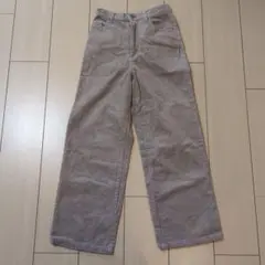 GRL ベージュ コーデュロイ ワイドパンツ