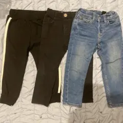 美品　西松屋・EDWIN・H&M ウエストゴム　ロングパンツ3点 100cm