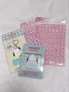 【4点セット】ポチャッコ キーホルダー ネームバッジ 名前 まいぱちるん