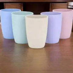 カラフルプラスチックコップ5個セット