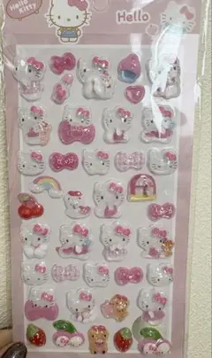 サンリオ キティちゃんシール ぷっくり 新品未使用