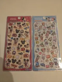 正規品　プチドロップステッカー　ミッキー＆フレンズ 　2枚セット