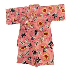 【90】アンパンマン 甚平 ピンク 上下セット 夏祭り 女の子 西松屋