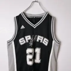 adidas SPURS バスケ　タンクトップ　DUNCAN 21 メンズ　古着
