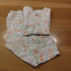 コンビミニ　ガーゼ素材長袖パジャマ 動物柄