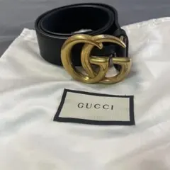 GUCCI レザーベルト ダブルGバックルのサムネイル