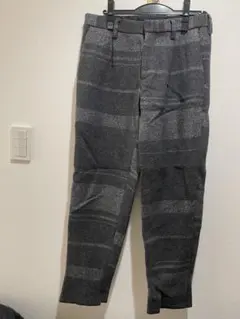 【Kolor】ラメ入りチェック柄 スラックス グレーのサムネイル
