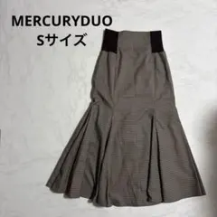 【きれいめコーデ】MERCURYDUO マーメイドスカート ブラウン ロング