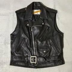 ショット Schott レザーベスト アメリカ製 中古・古着通販】Schott (ショット) レザーベスト USA製 404V