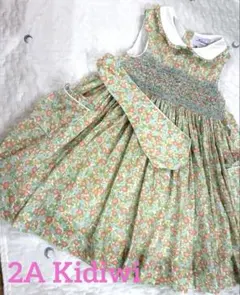 a*n様 【極美品】kidiwi キディウィ 花柄ワンピース スモッキング