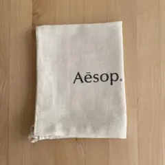 Aēsop リネン巾着袋 大 約45㎝×35㎝ トラベルポーチ