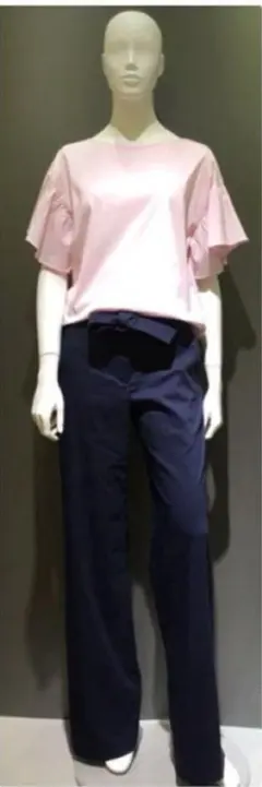 theory luxe CRUNCH リネン　ワイドフルレングスパンツ　36