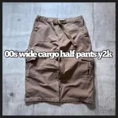 00s wide cargo half pants long length
