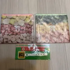 セブンイレブン ハッピーくじ G賞 スムージーフラットポーチ2点ラバーバンド１点