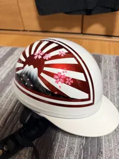日の出と富士山デザイン 半帽ヘルメット - メルカリ