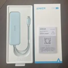 【美品】Anker 332 USB-C Hub(5-in-1)ブルー