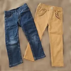 デニムレギンス 2点セット 90cm