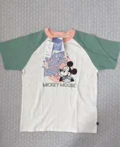 新品　フタフタミッキーラグランTシャツ　140のサムネイル