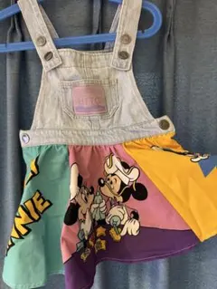 Littc リトシー ディズニーコラボ パッチワークジャンパースカート 90