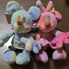 東京ディズニーランド40周年　ミッキー ミニー ぬいぐるみバッチ