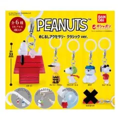 【新品、未開封】スヌーピー めじるしアクセサリー クラシック ver 5個セット