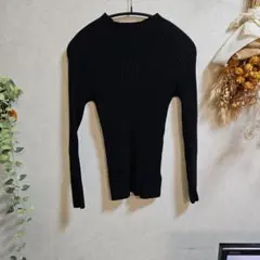 SENSE OF PLACE ブラックニットセーター サイズOne